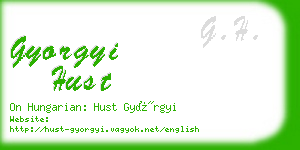 gyorgyi hust business card